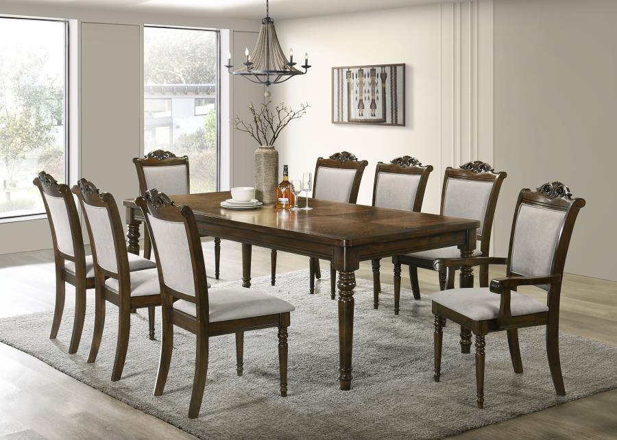 Coaster Fine Furniture Willowbrook - 9 Piece Rectangular Dining Table Set - Chestnut | Meri Furniture