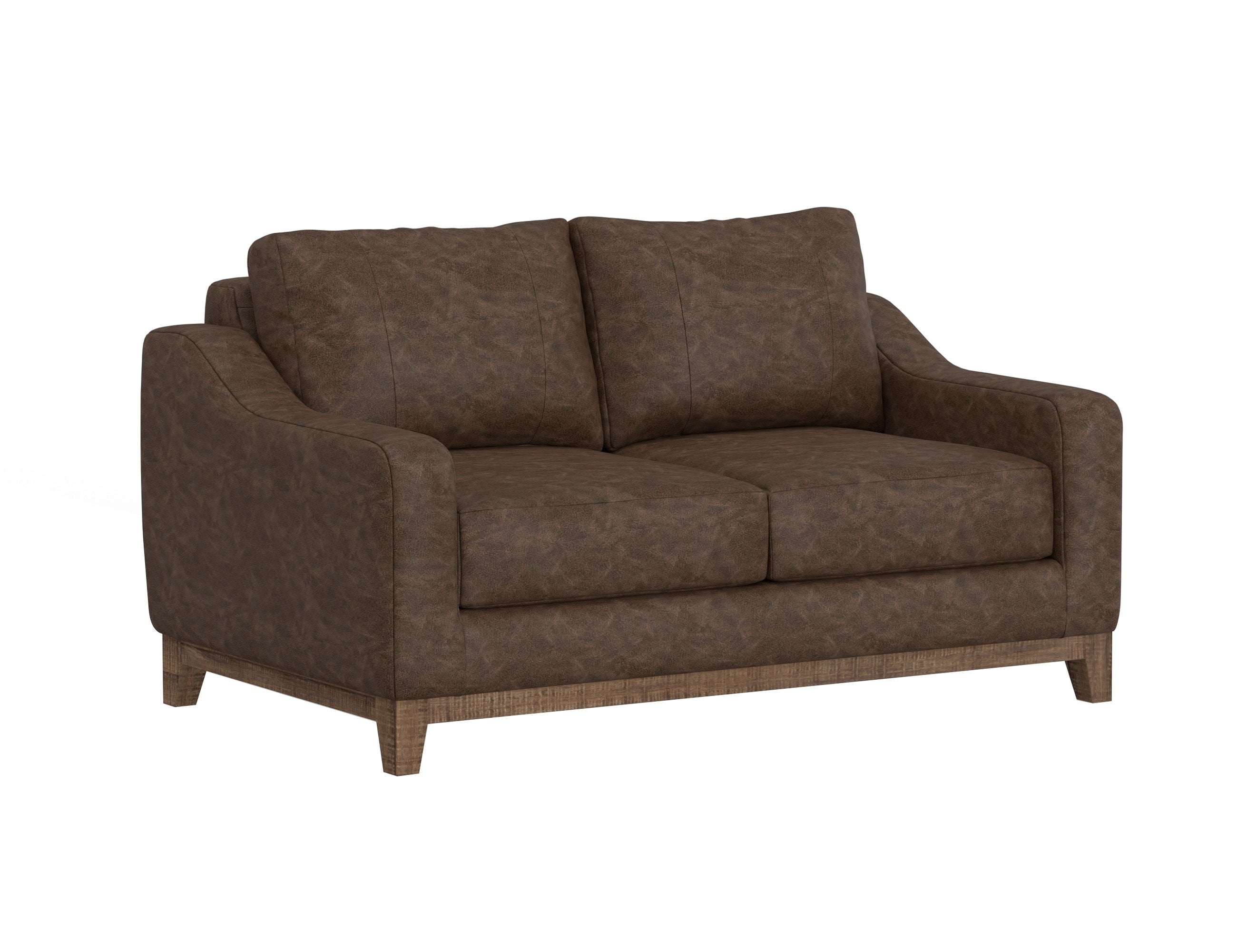 International Furniture Direct Olivo - Comfort Loveseat - Chocolate Brown | Meri Furniture