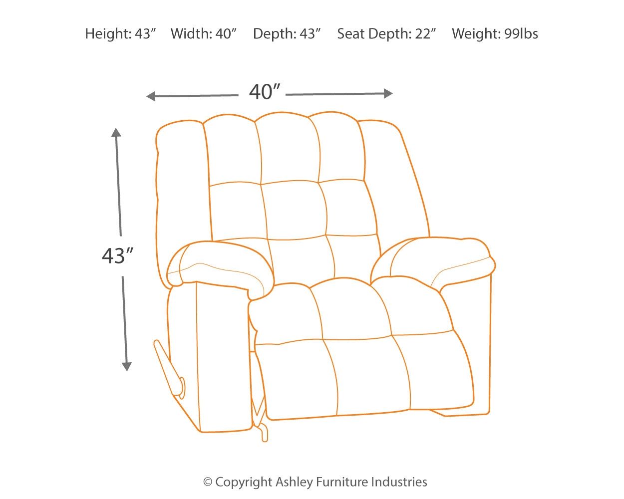 Ashley Furniture Ludden - Rocker Recliner | Meri Furniture