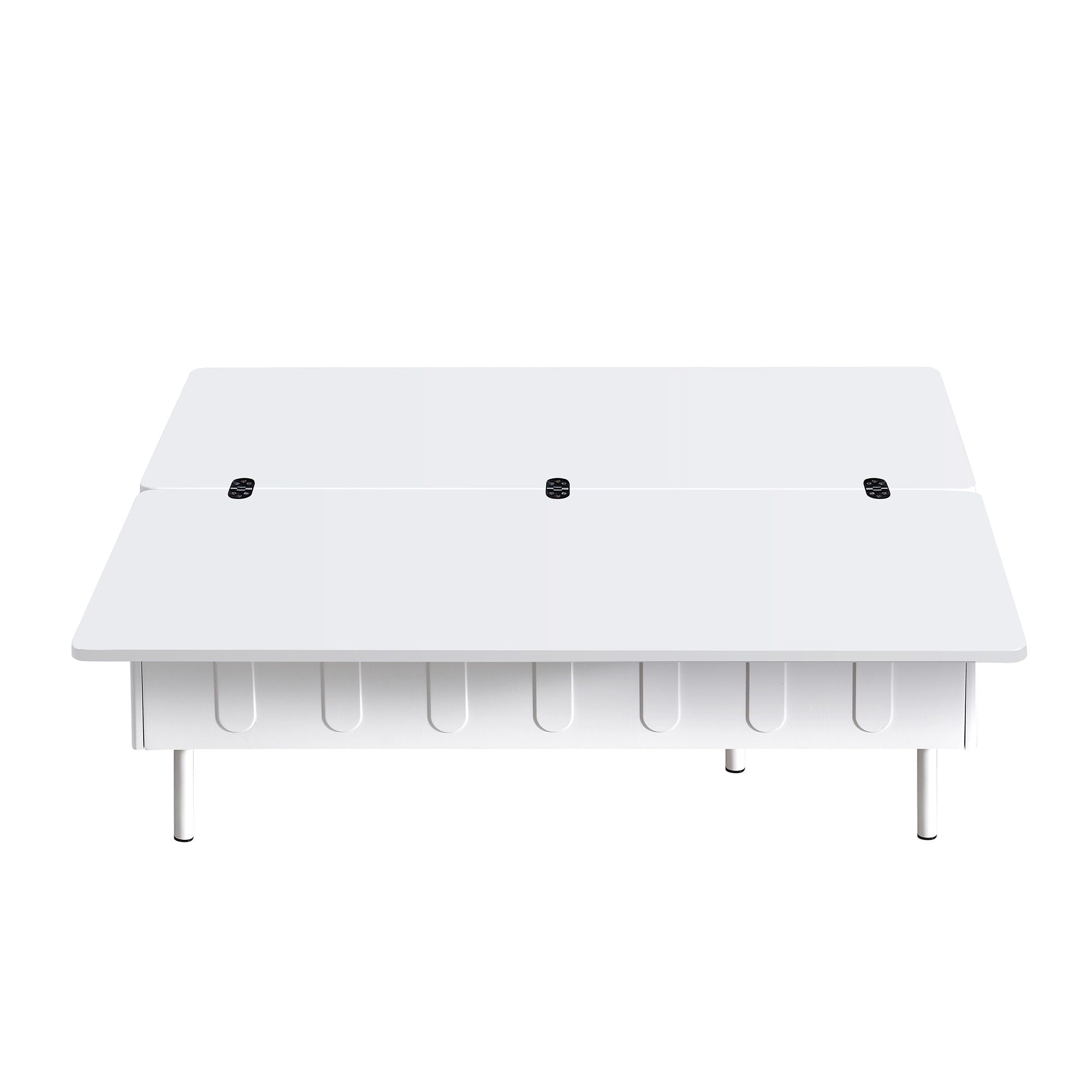 Lift Top Coffee Table With 2 Drawers With Hidden Storage Compartment For Living Room