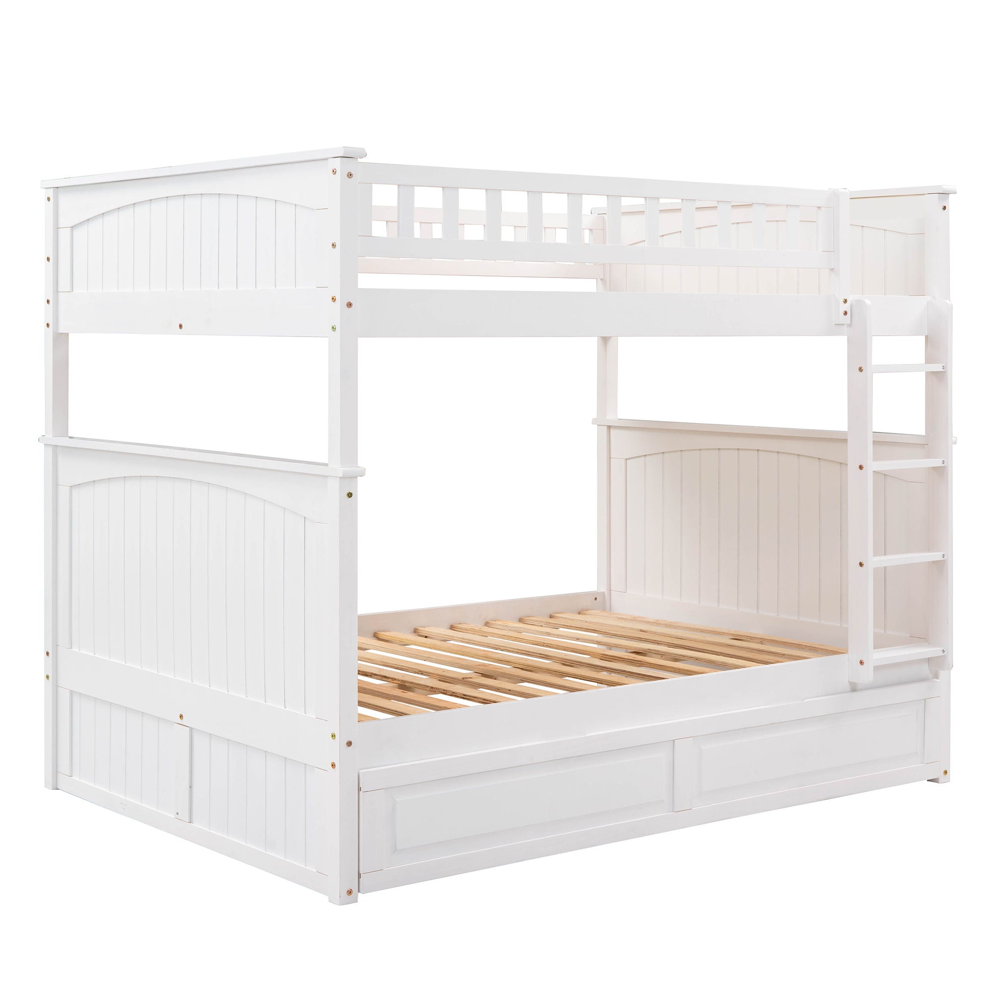 Bunk Bed With Twin Size Trundle, Guardrails
