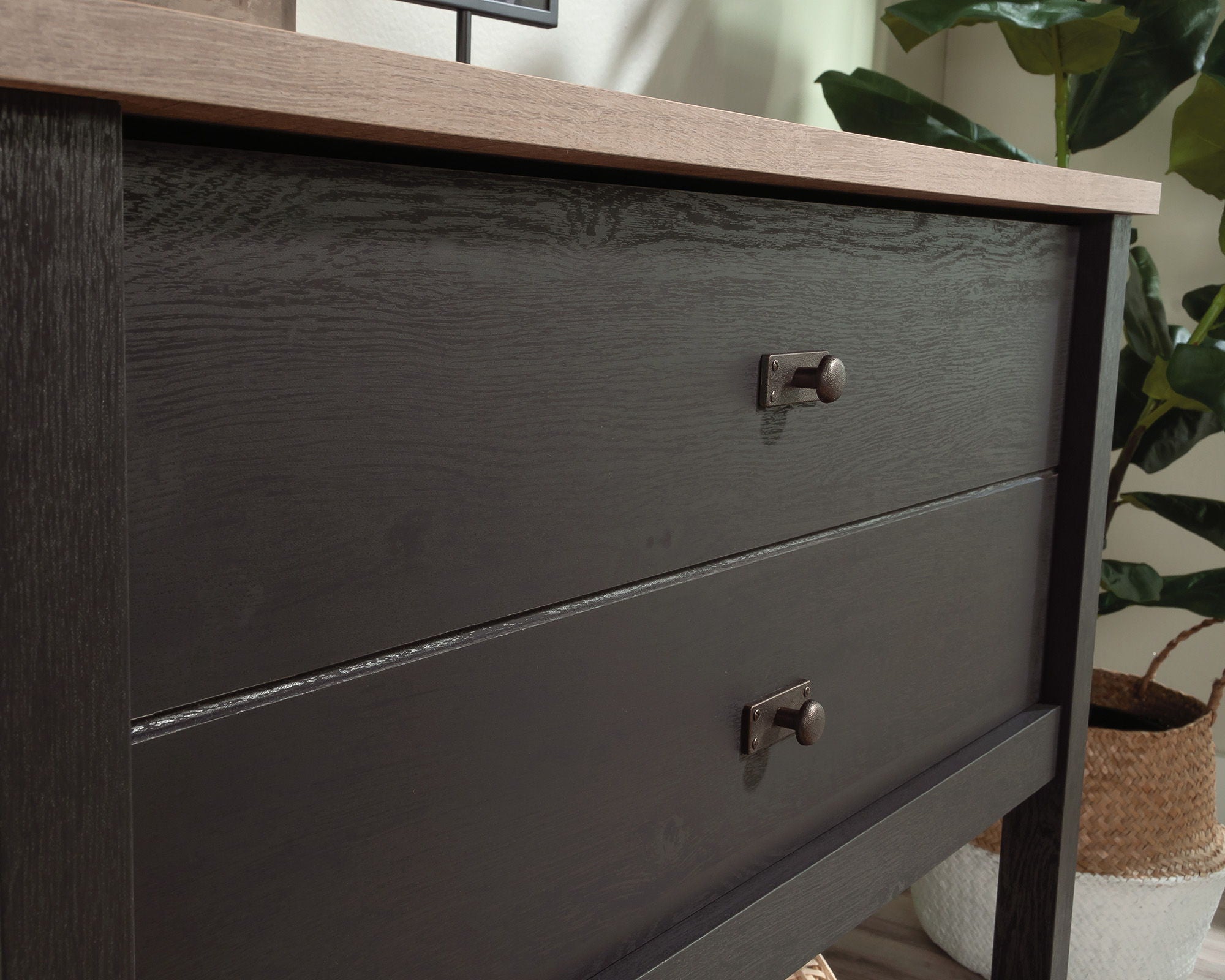 1-Drawer Lateral File Cabinet  in Raven Oak