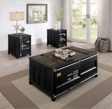 Furniture of America Dicargo - End Table - Black | Meri Furniture