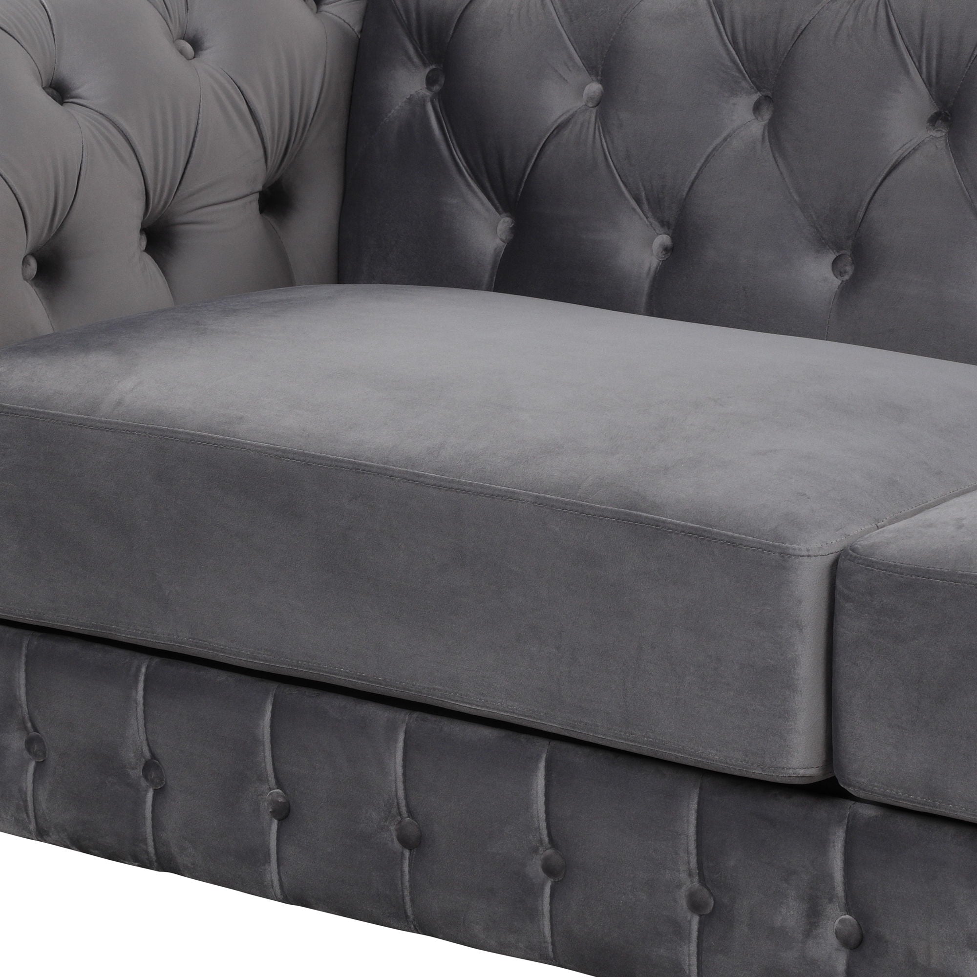 Upholstered Loveseat Sofa With Thick Removable Seat Cushion