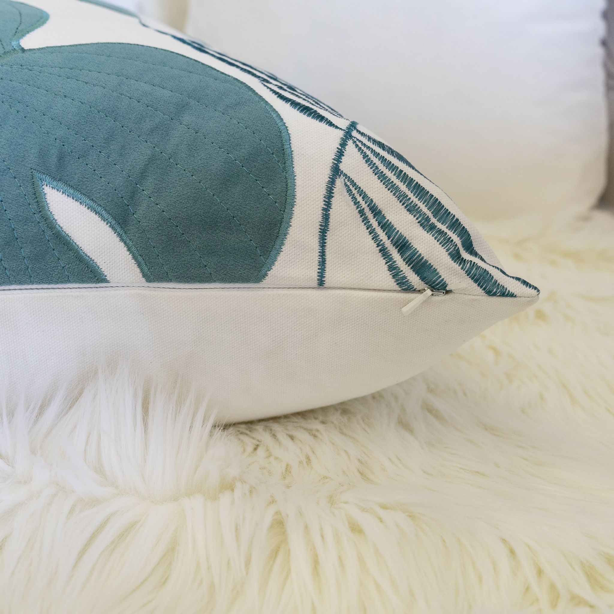 Autumn Vibes Leaf Accent Pillow