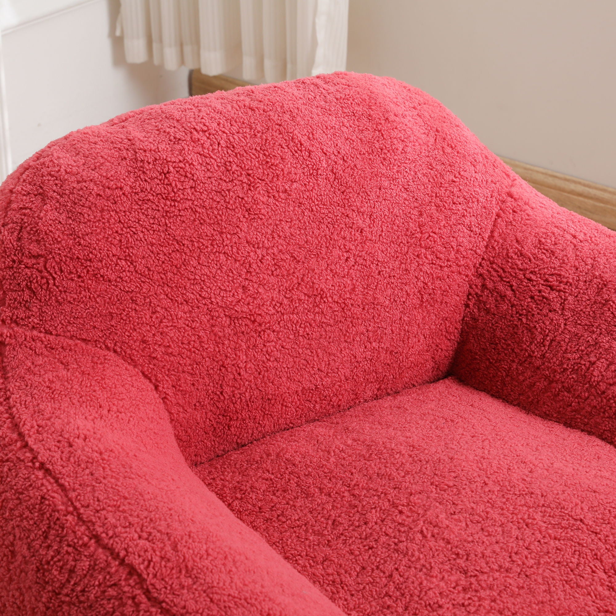 Giant Bean Bag Chair, Spacious Memory Foam With Armrests