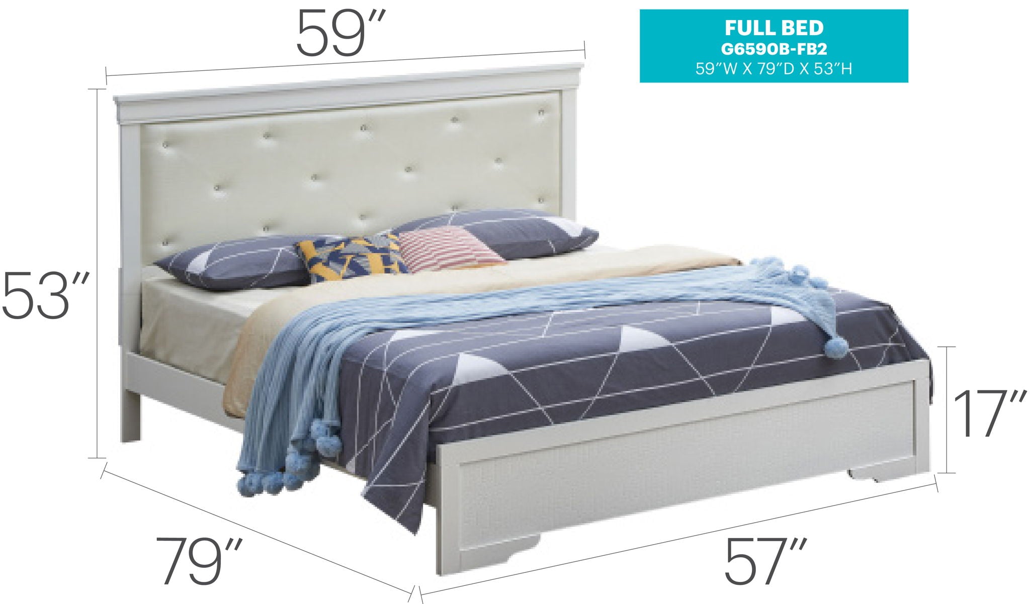 Chic Elegantly Designed Transitional Bed