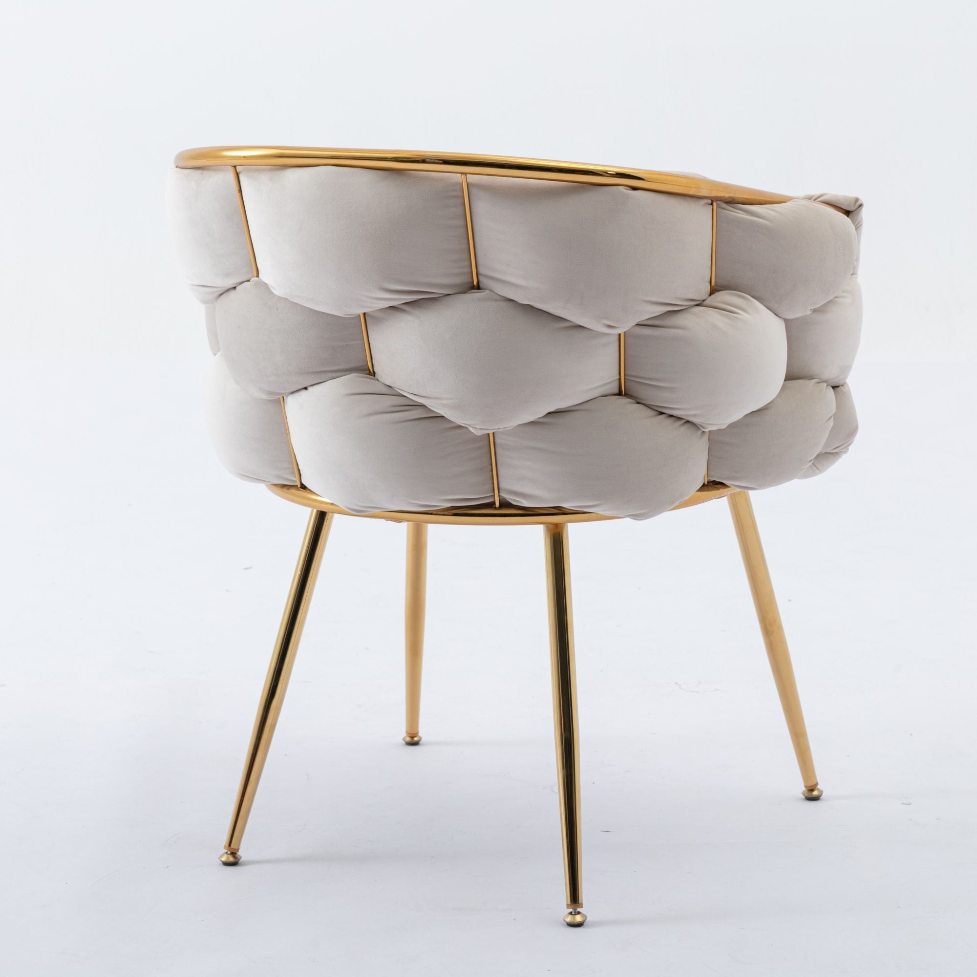 Luxury Modern Simple Leisure Velvet Single Sofa Chair Bedroom Lazy Person Household Dresser Stool Manicure Table Back Chair