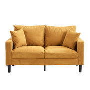 High Resilience Loveseat Sofa With Wooden Frame
