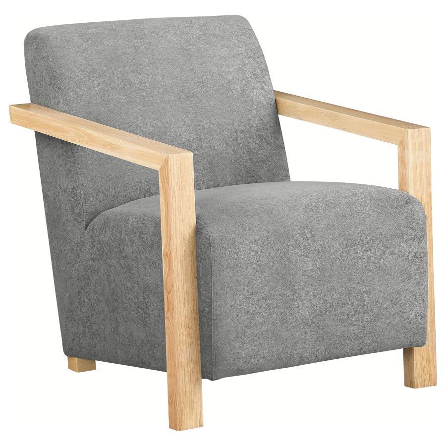 Coaster Fine Furniture Diego - Upholstered Accent Arm Chair With Wood Arms | Meri Furniture