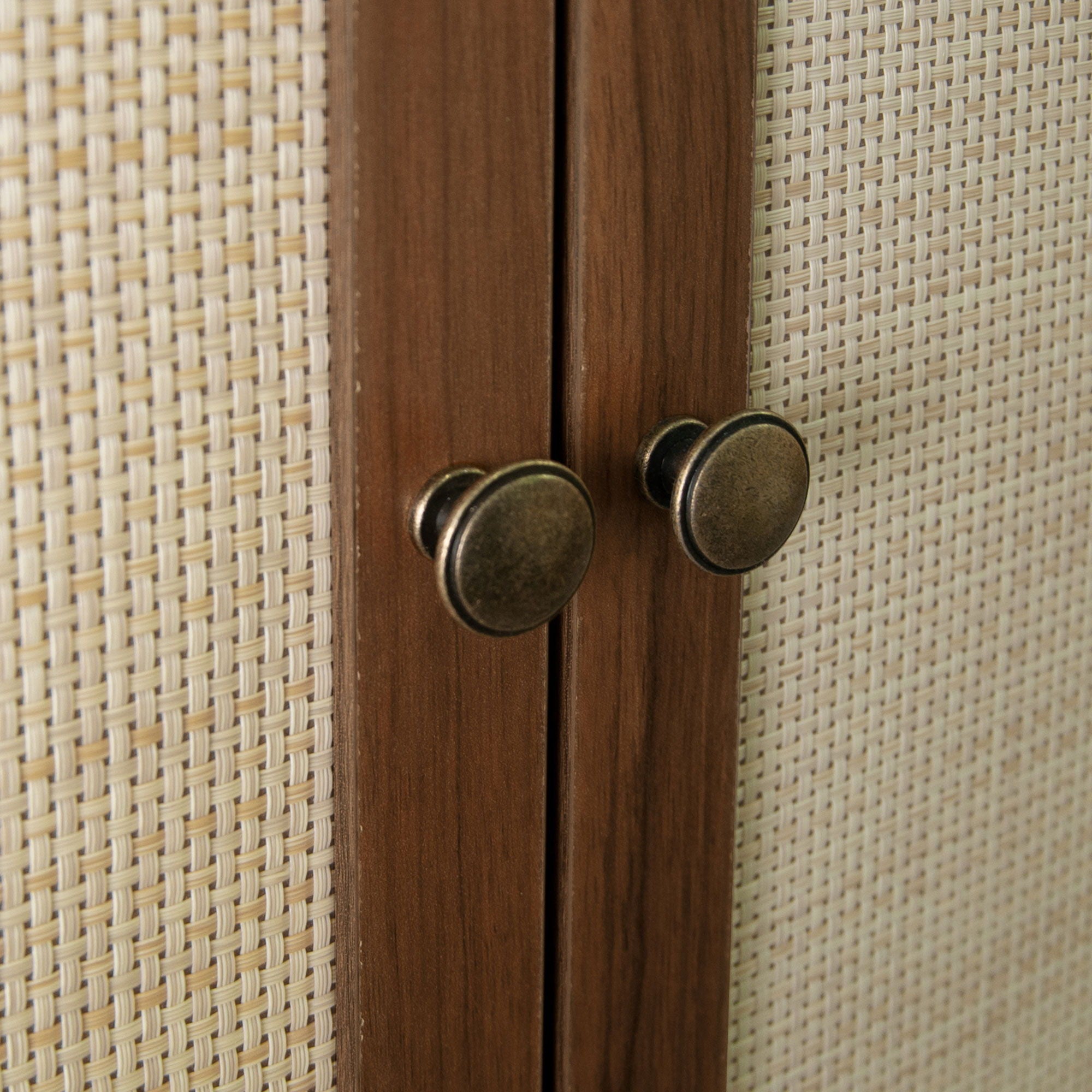 4 Door Storage Cabinet With 1 Drawer, With 4 Adjustable Inner Shelves