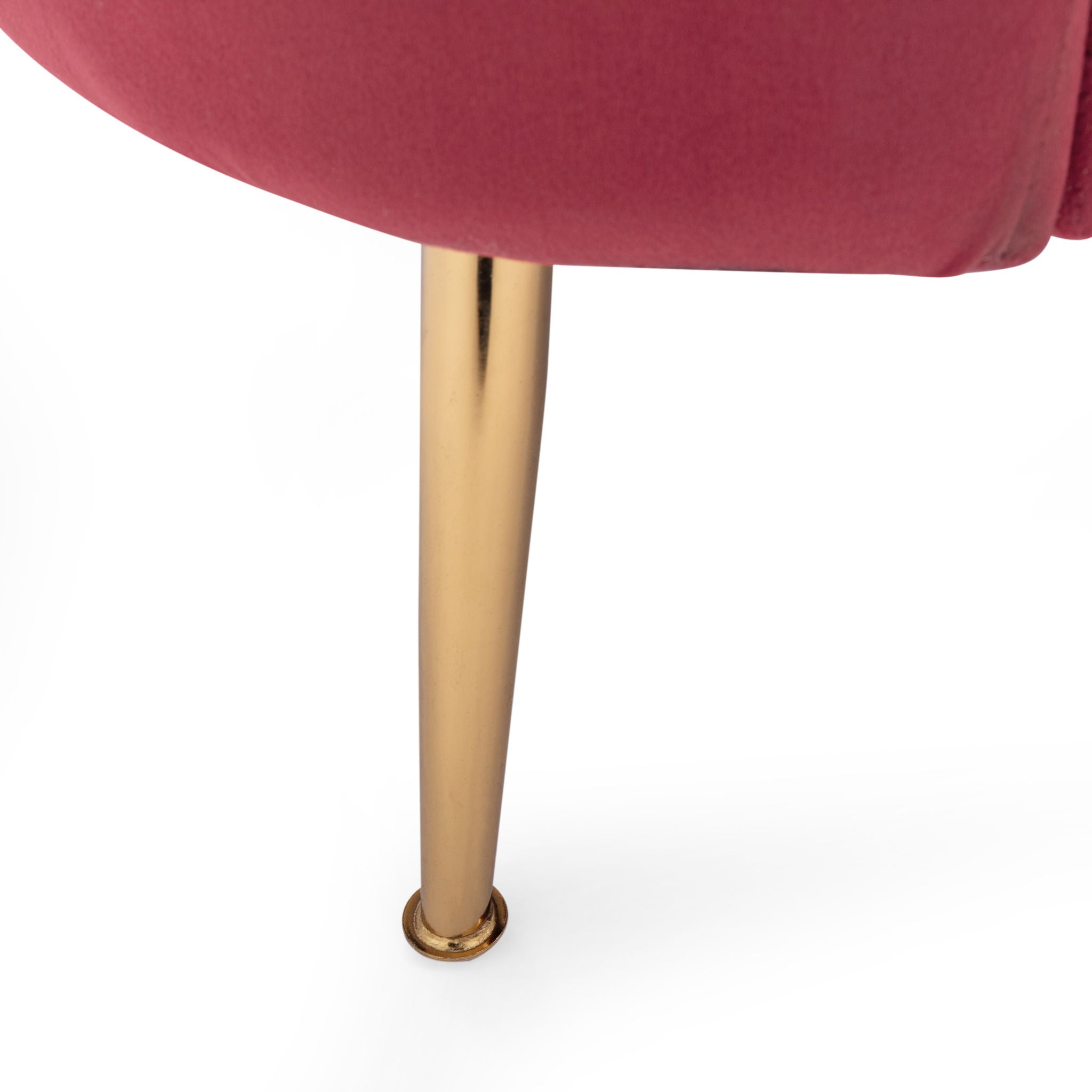 Modern Glam 3 Seater Sofa With Velvet Texture