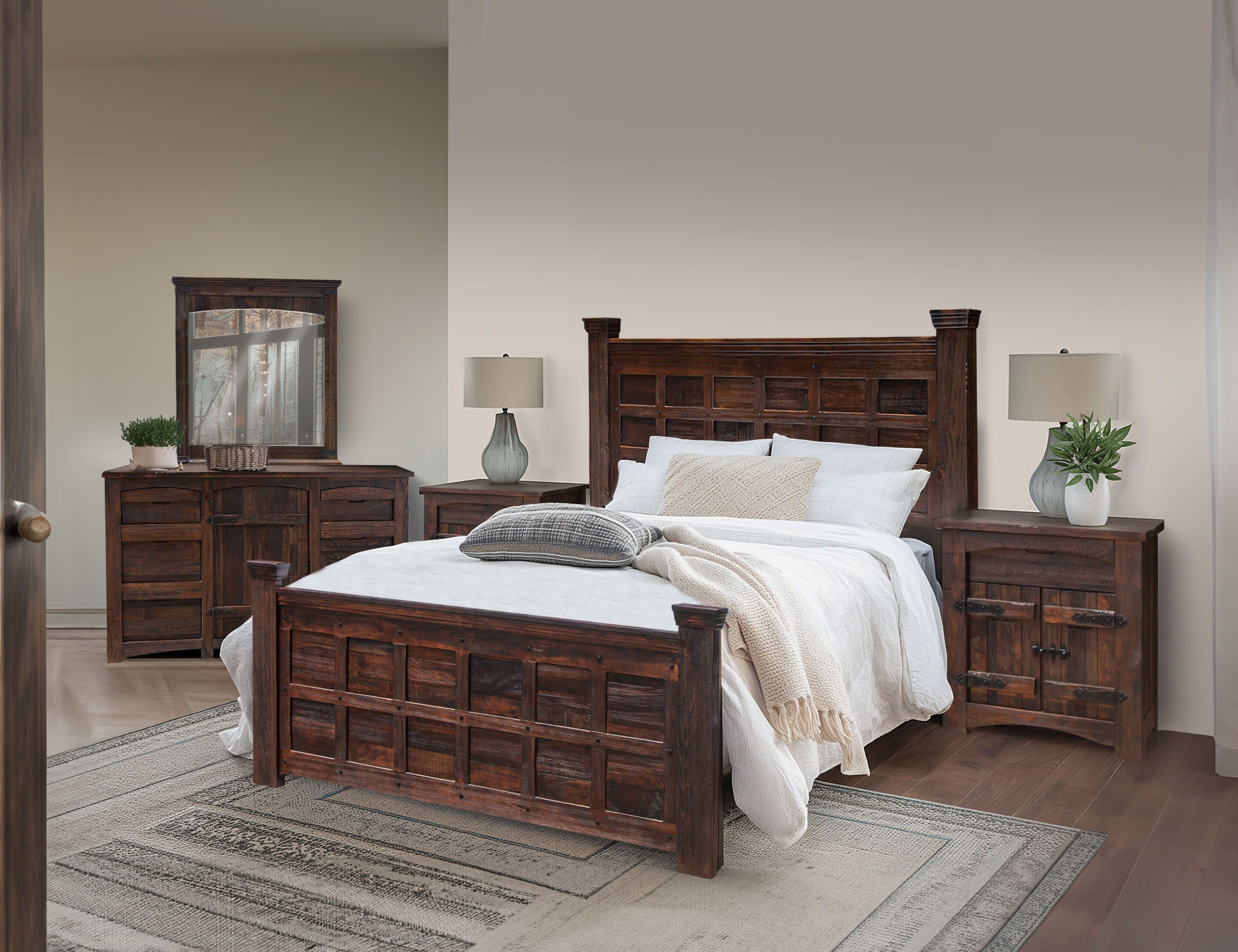 International Furniture Direct Mezcal - Dresser - Deep Brown | Meri Furniture
