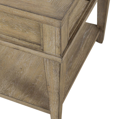 Liberty Furniture Devonshire - Drawer End Table - Weathered Sandstone | Meri Furniture