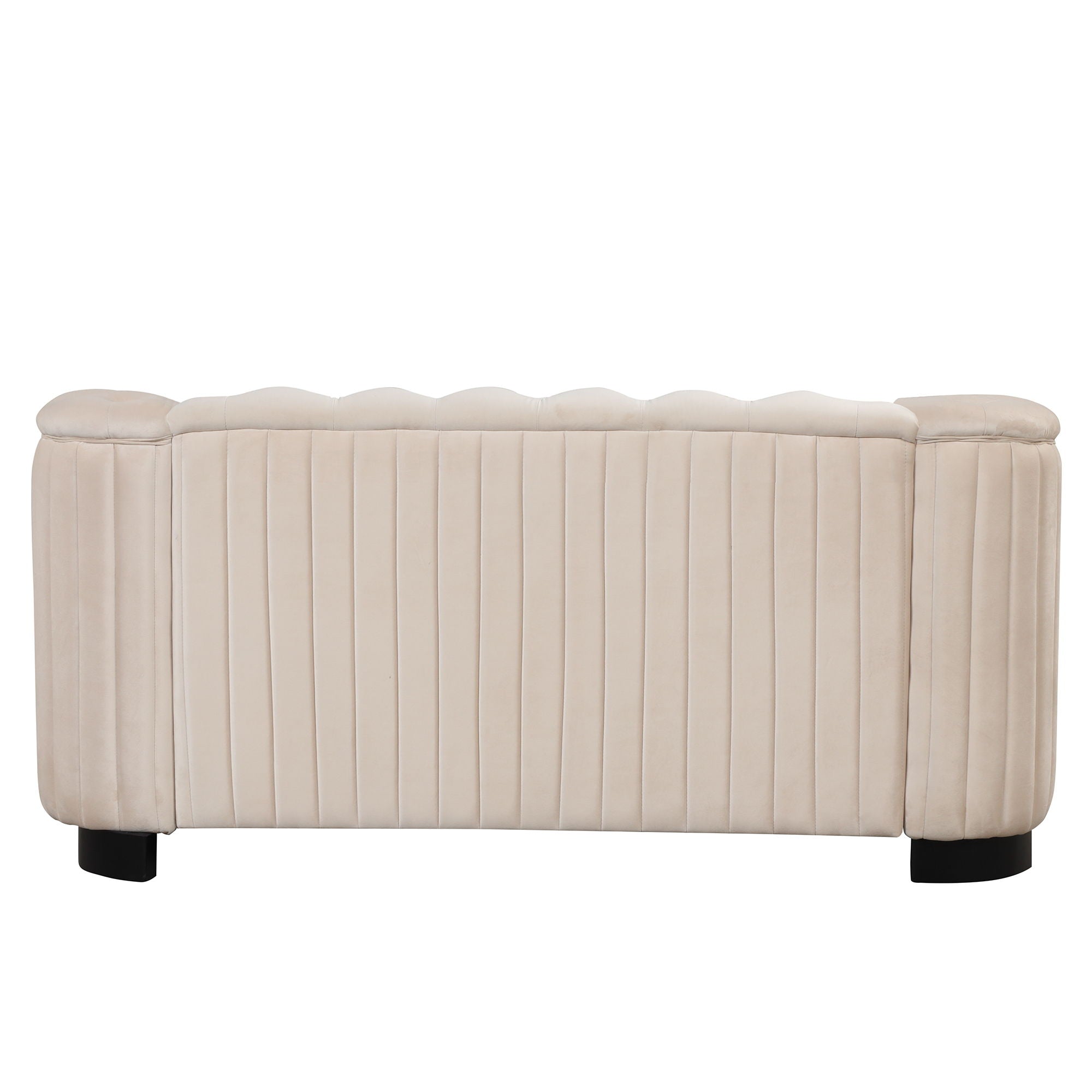 Upholstered Loveseat Sofa With Thick Removable Seat Cushion