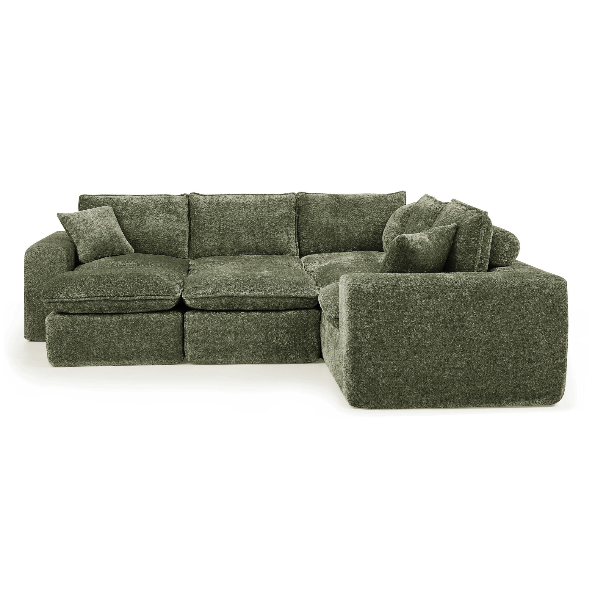 Sectional Sofa With Moveable Ottoman