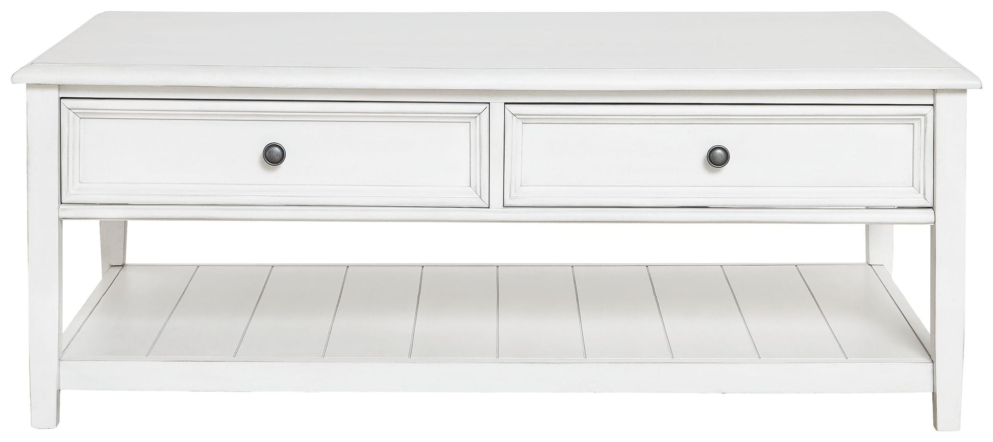 Signature Design by Ashley® Kanwyn - Whitewash - Rectangular Cocktail Table | Meri Furniture