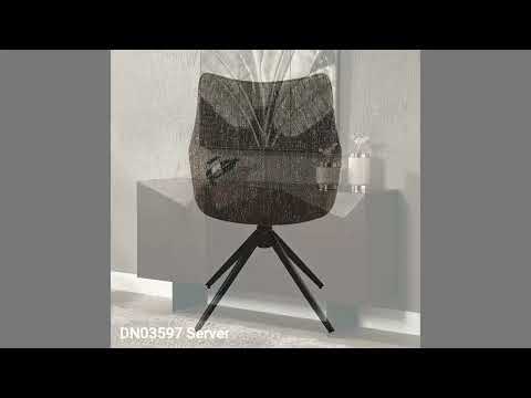 Malika - Side Chair With Swivel Set of 2) - Brown Chenille