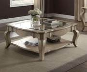 Chelmsford - Clear Glass Coffee Table - Taupe