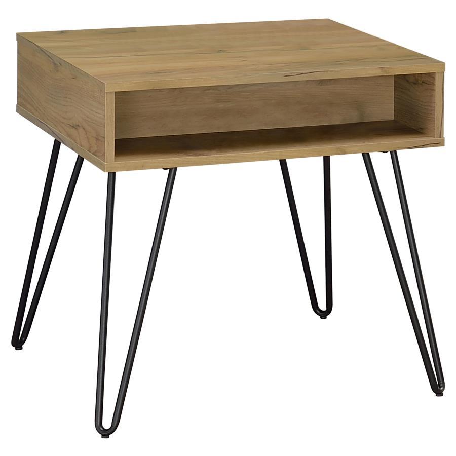 Coaster Fine Furniture Fanning - Engineered Wood Side End Table - Golden Oak | Meri Furniture