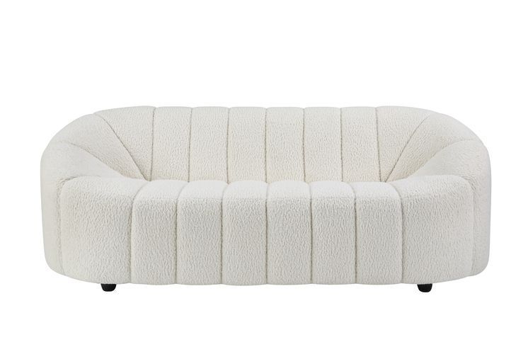 ACME Osmash - Sofa - White Teddy Sherpa | Meri Furniture