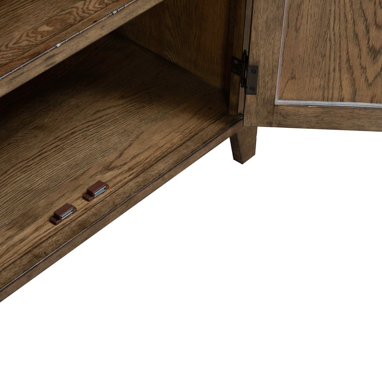 Carolina Park - 2 Door Bedside Chest With Charging Station - Brown