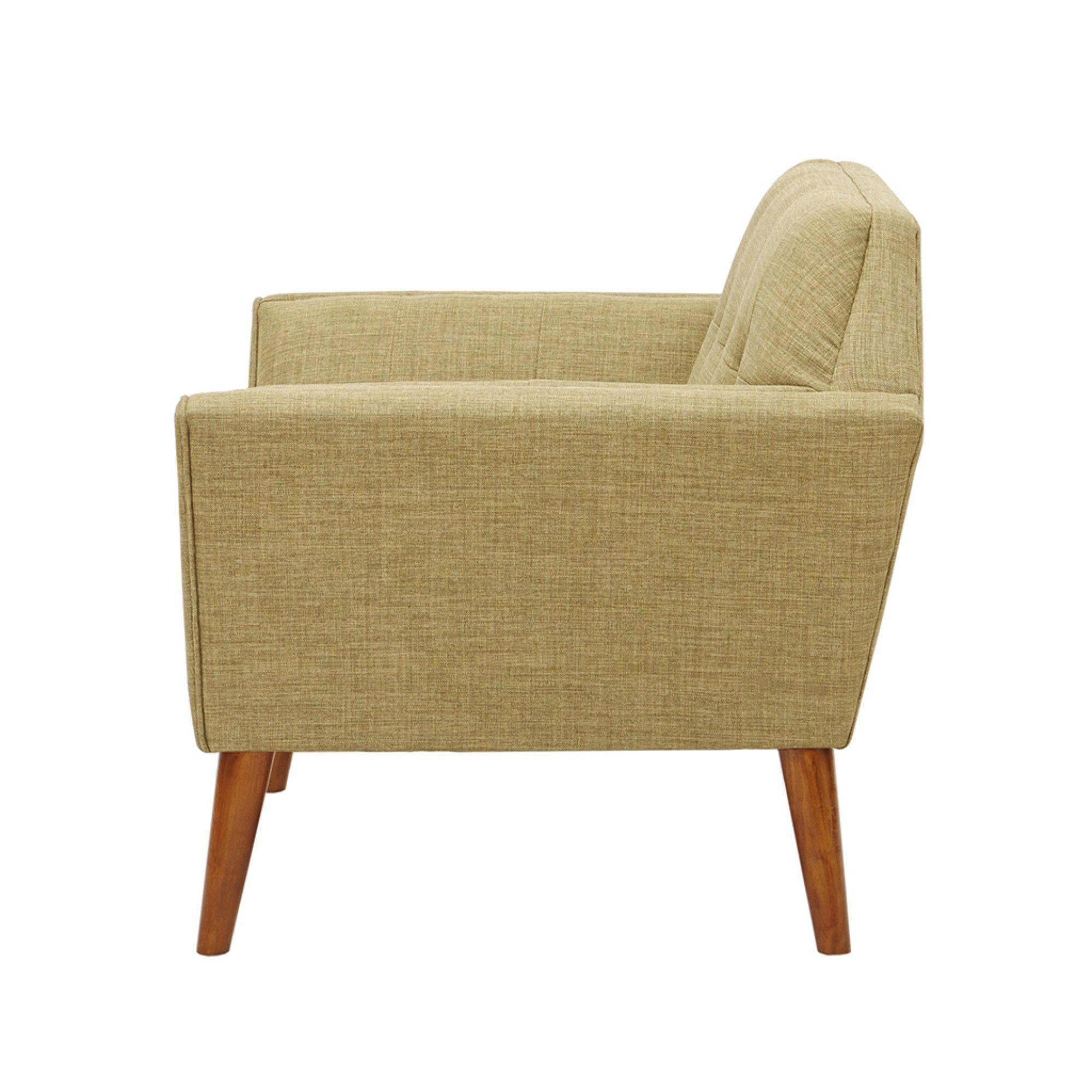 Modern Lounge Chair With Button Tufting