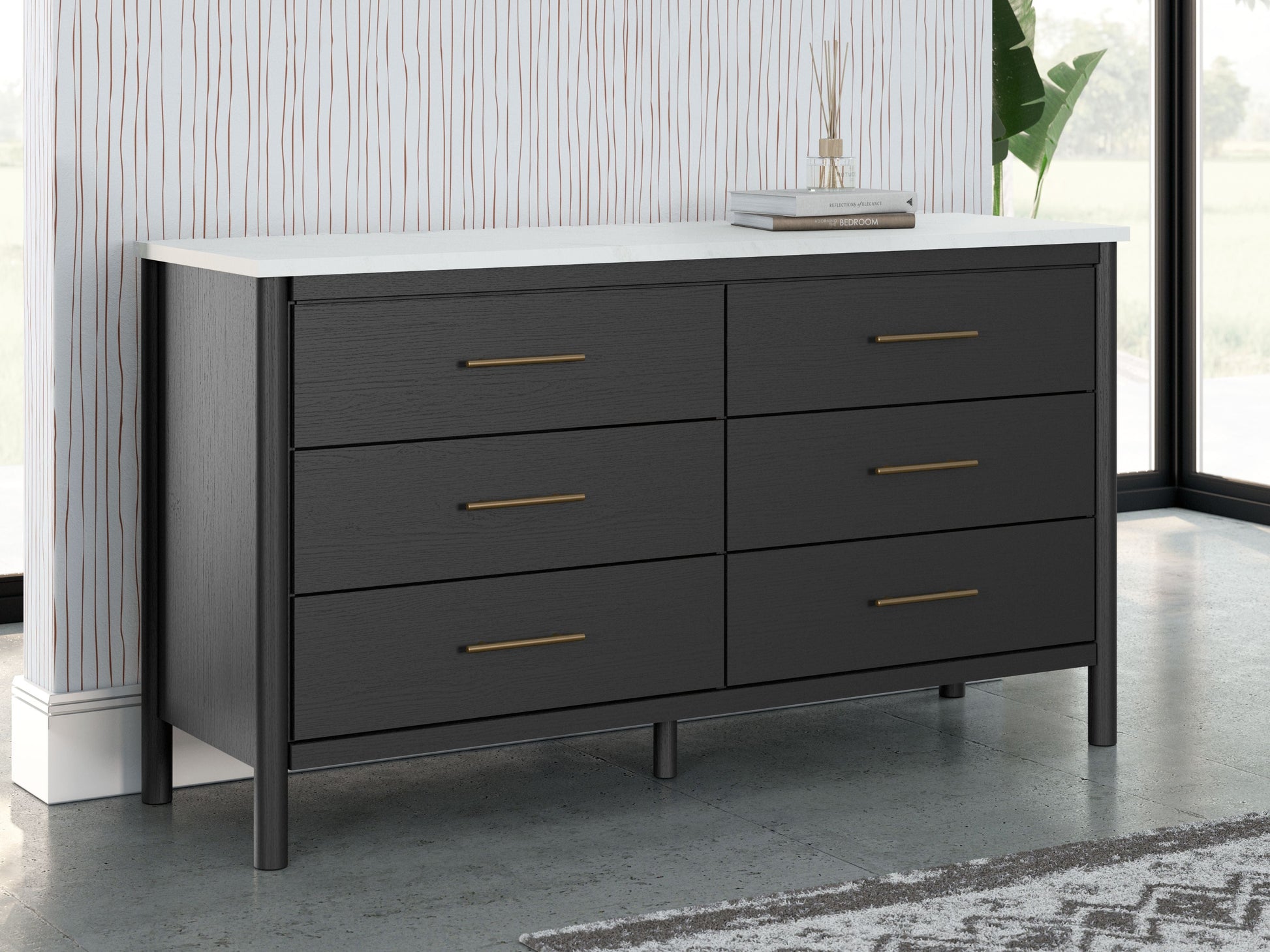 Signature Design by Ashley® Cadmori - Six Drawer Dresser | Meri Furniture