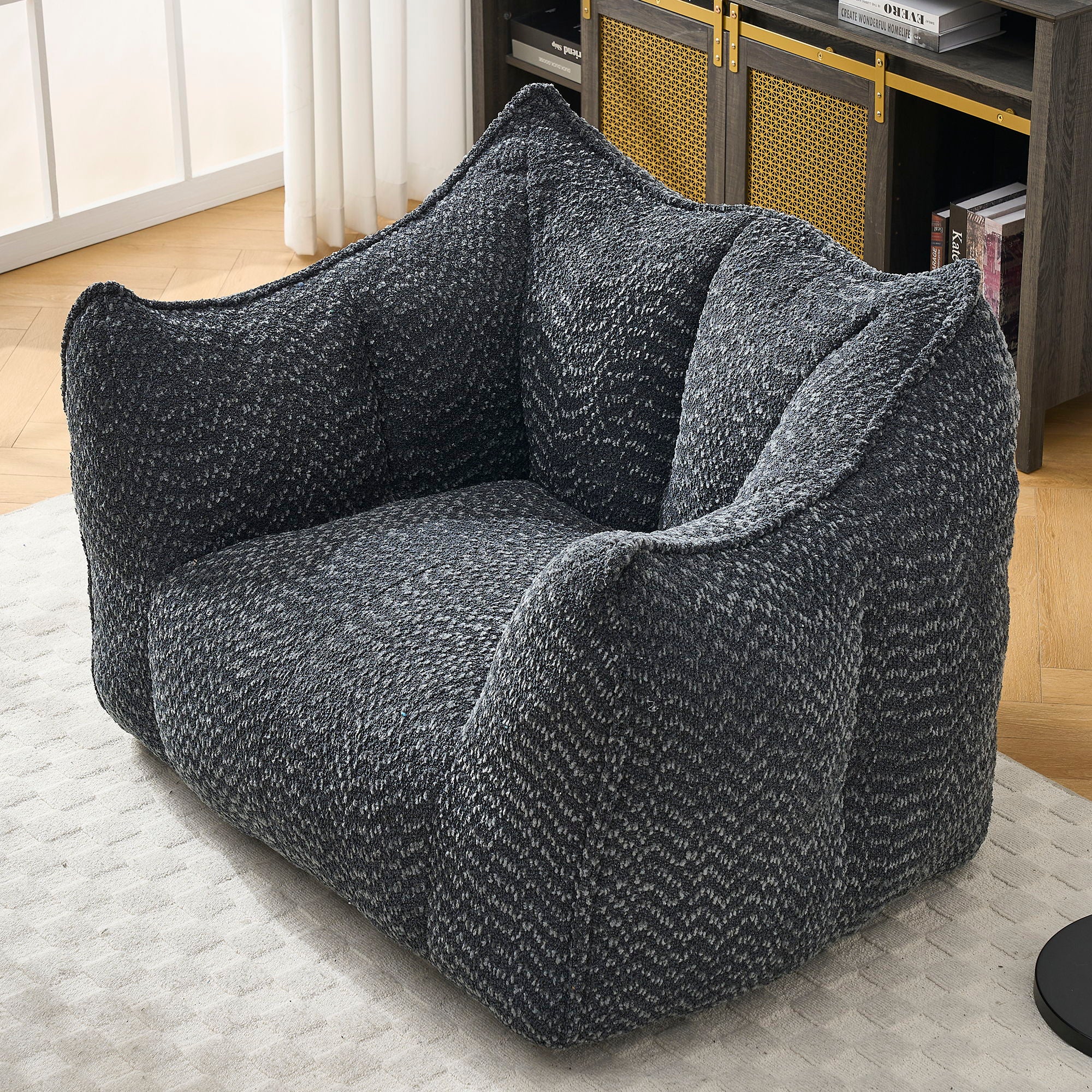 Comfortable Chenille Sofa Chairs With Highly Resilient Foam For Living Rooms And Bedrooms