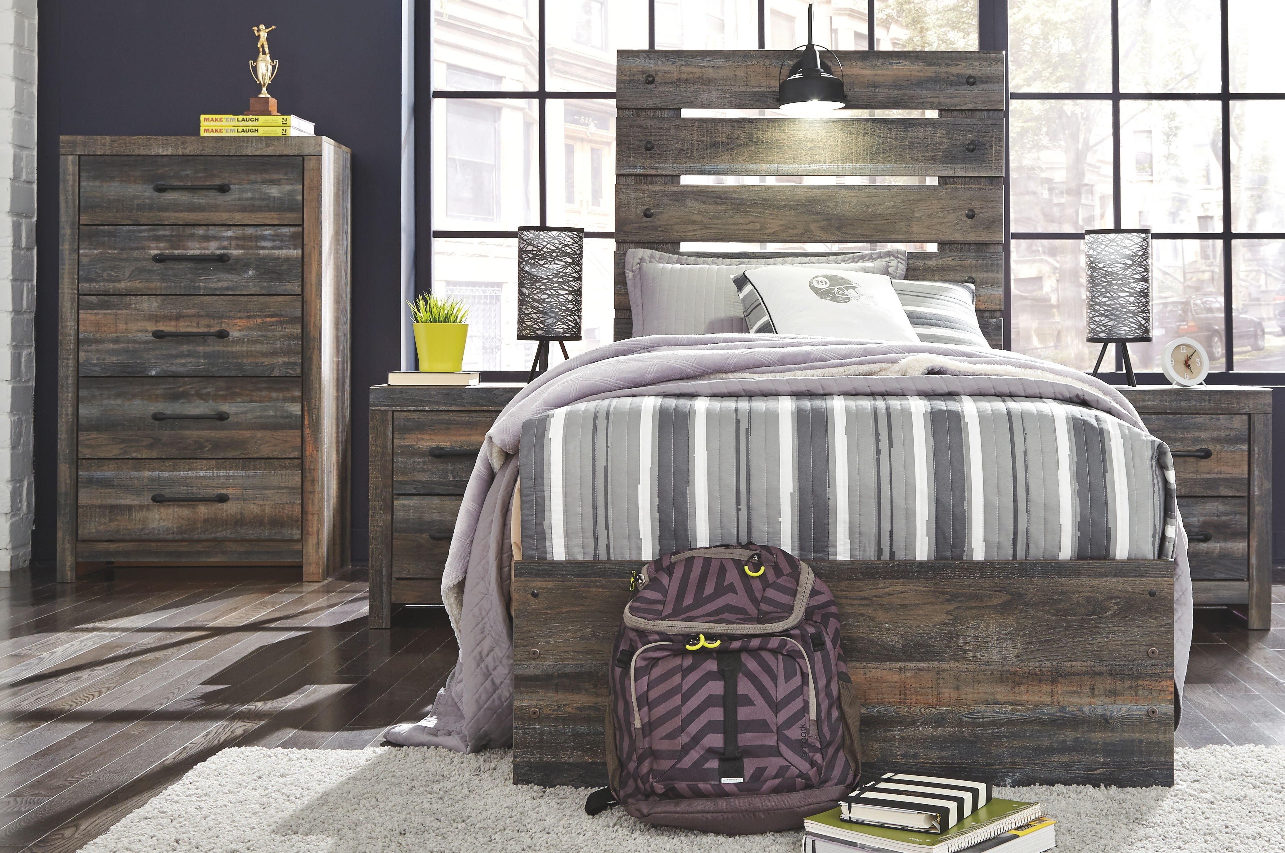 Signature Design by Ashley® Drystan - Panel Bed | Meri Furniture