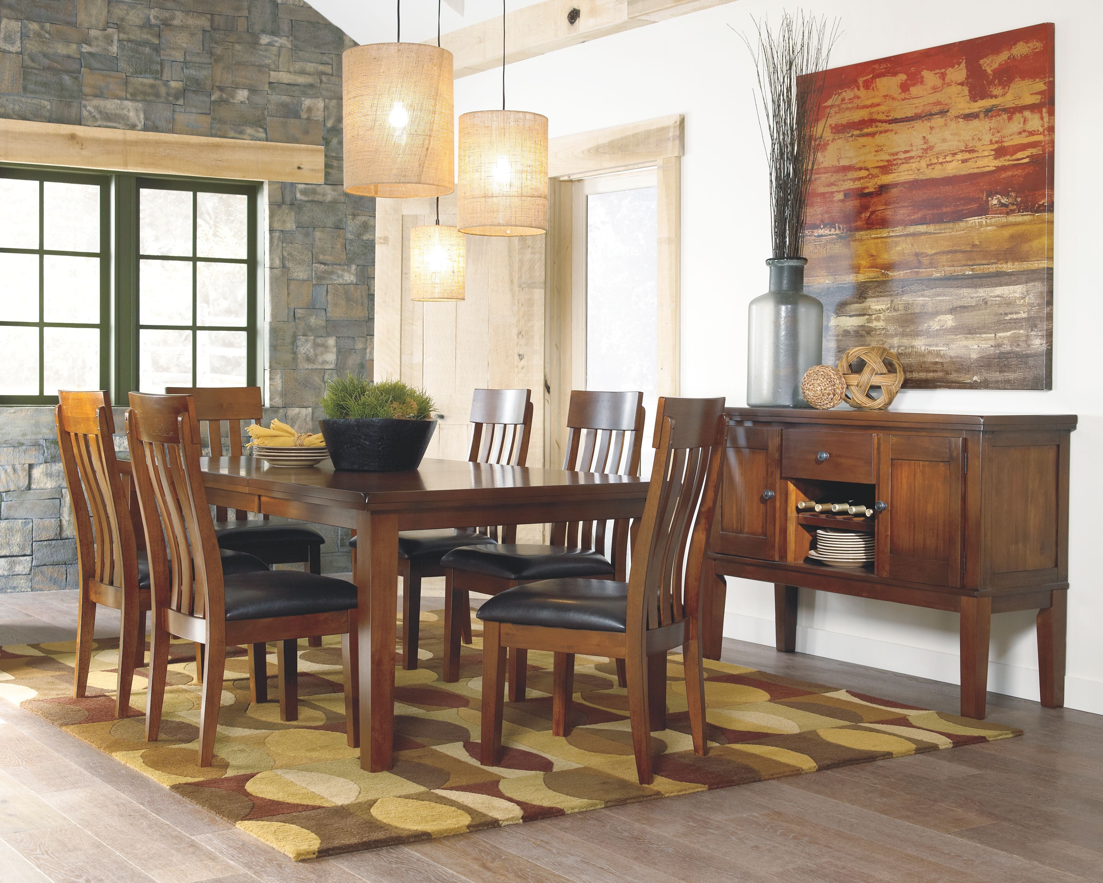 Signature Design by Ashley® Ralene - Medium Brown - Dining Room Server | Meri Furniture