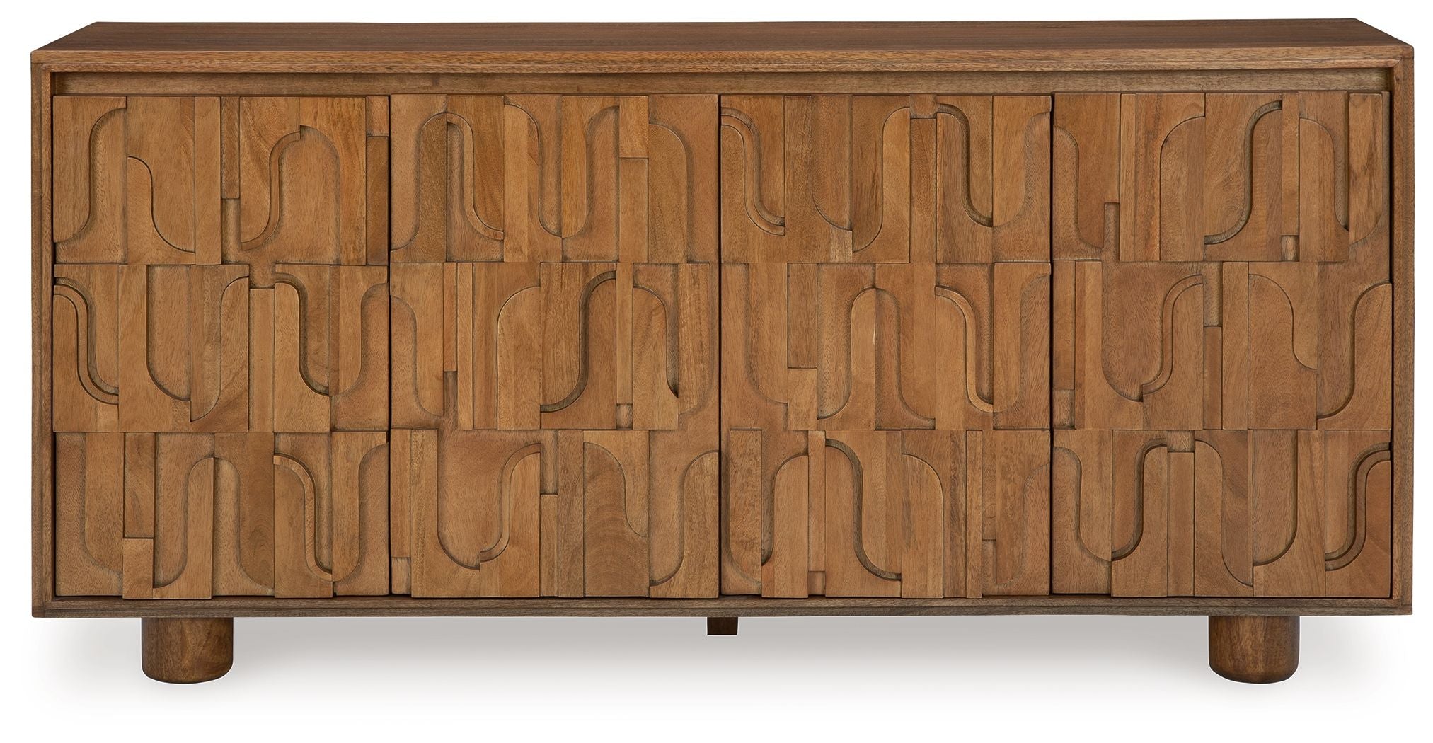 Signature Design by Ashley® Gadburg - Medium Brown - Accent Cabinet | Meri Furniture