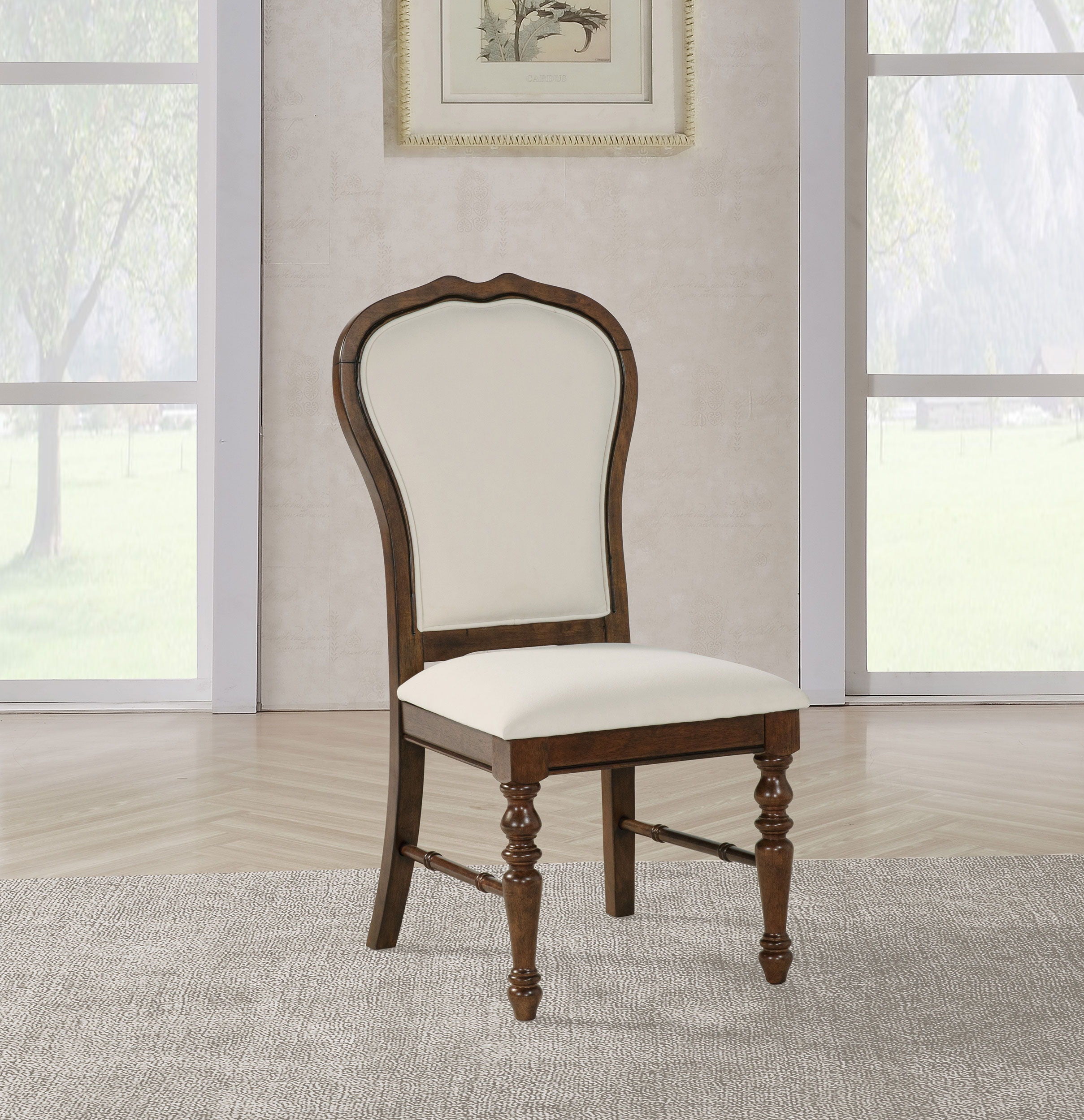 Coaster Fine Furniture Landon - Upholstered Dining Side Chair (Set of 2) - Rich Brown | Meri Furniture