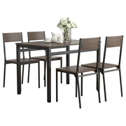 Coaster Fine Furniture Lana - 5 Piece Rectangular Dining Set - Dark Brown And Black | Meri Furniture