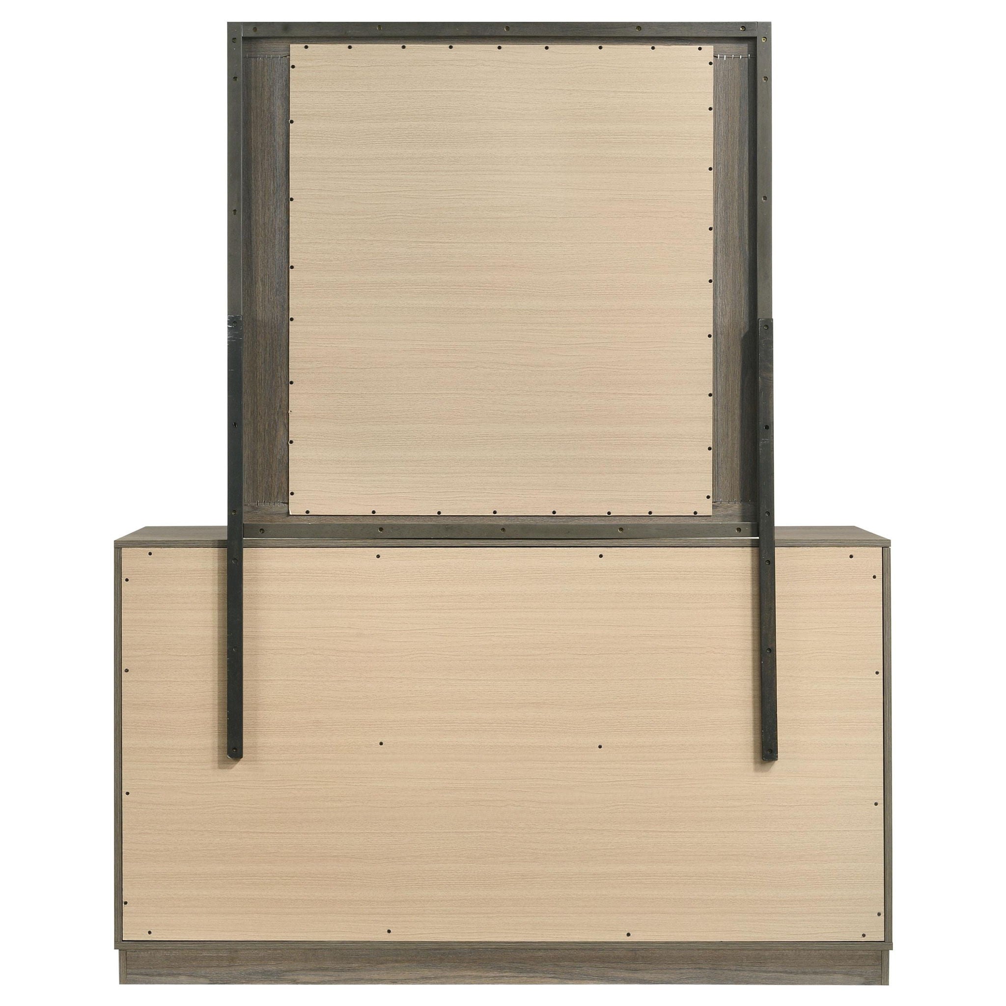 Fenwick 9-drawer Dresser with Mirror Grey Oak
