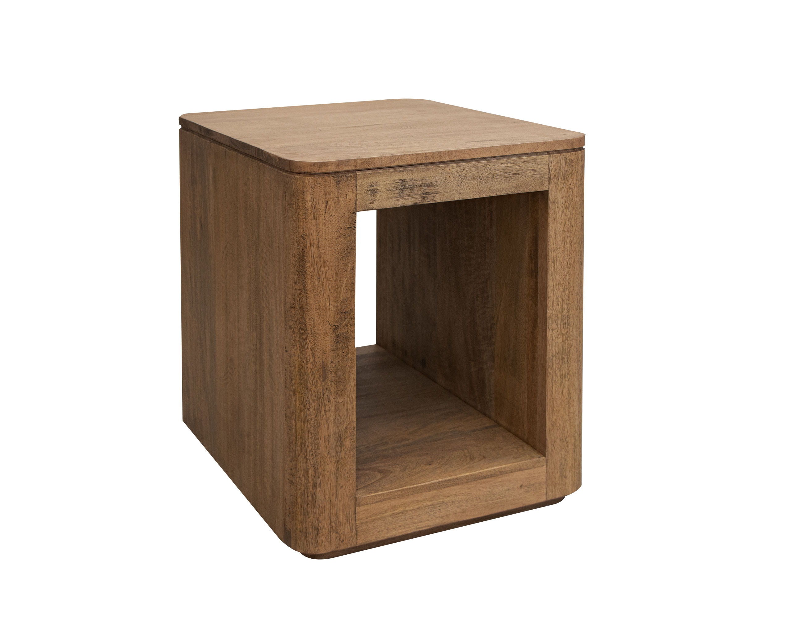 International Furniture Direct Xel-Ha - Chairside Table - Almond Brown | Meri Furniture