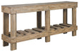 Ashley Furniture Susandeer - Brown - Console Sofa Table | Meri Furniture