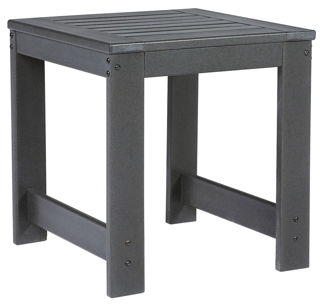 Signature Design by Ashley® Amora - Charcoal Gray - Square End Table | Meri Furniture