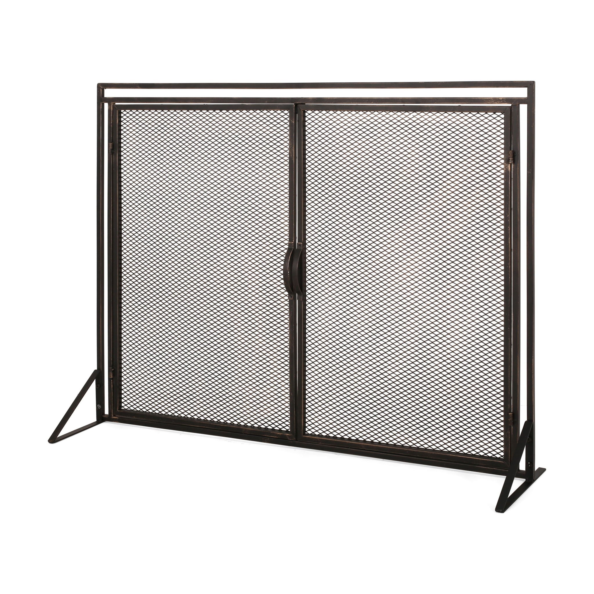 Samantha - Iron Fireplace Screen 2 Door Design