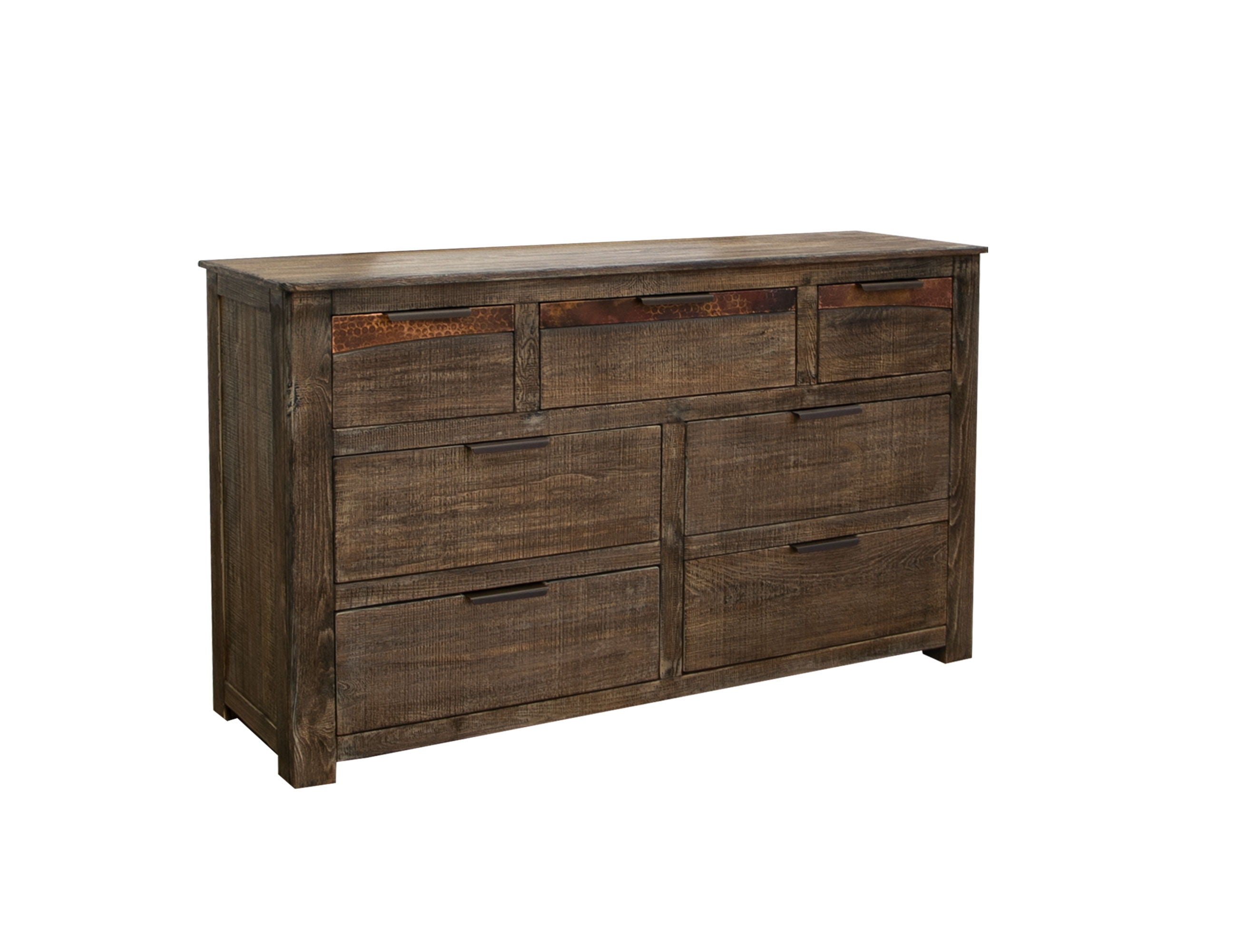 International Furniture Direct Blackburn - Dresser - Charred Brown | Meri Furniture