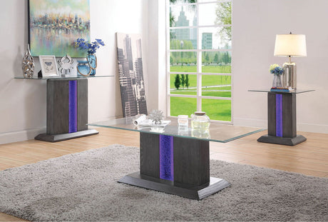 Furniture of America Rhyl - Sofa Table - Gray | Meri Furniture