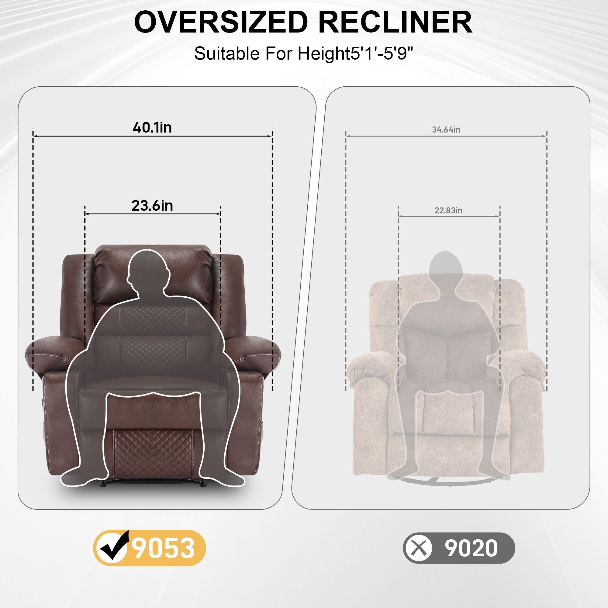 Breathable Leather Massage Recliner Manual Chair