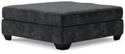Lavernett - Oversized Accent Ottoman - Charcoal