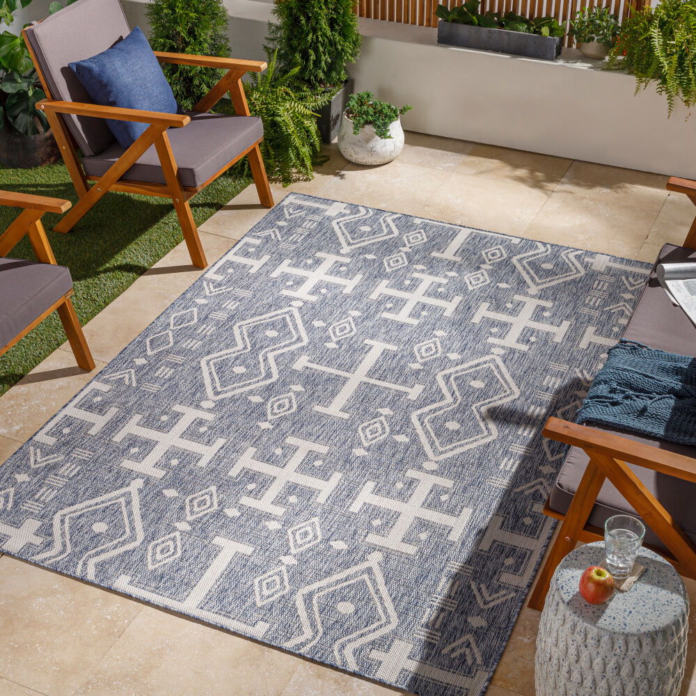 Tuareg Machine Woven Rug