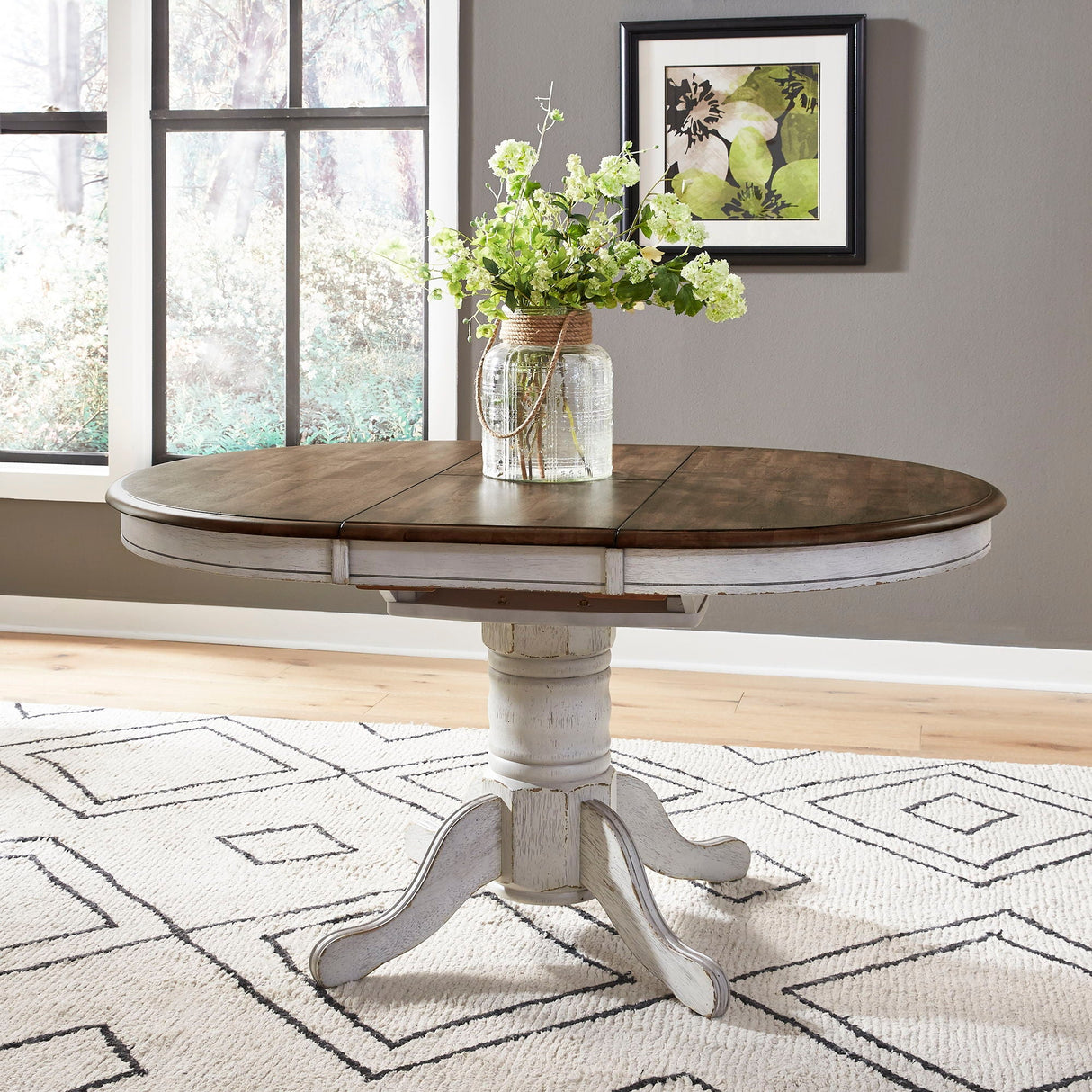 Carolina Crossing - Pedestal Table Set