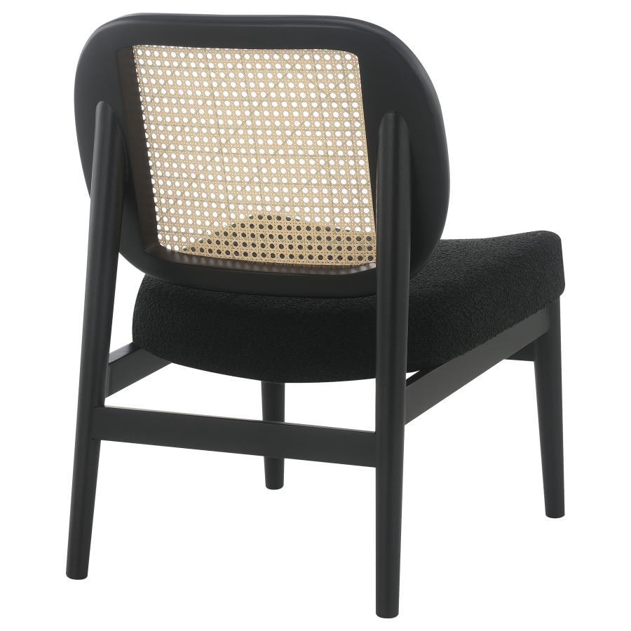 Rayo - Rattan Cane Back Accent Chair With Padded Seat