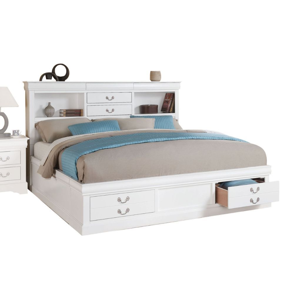ACME Louis Philippe III - Bed w/Storage | Meri Furniture