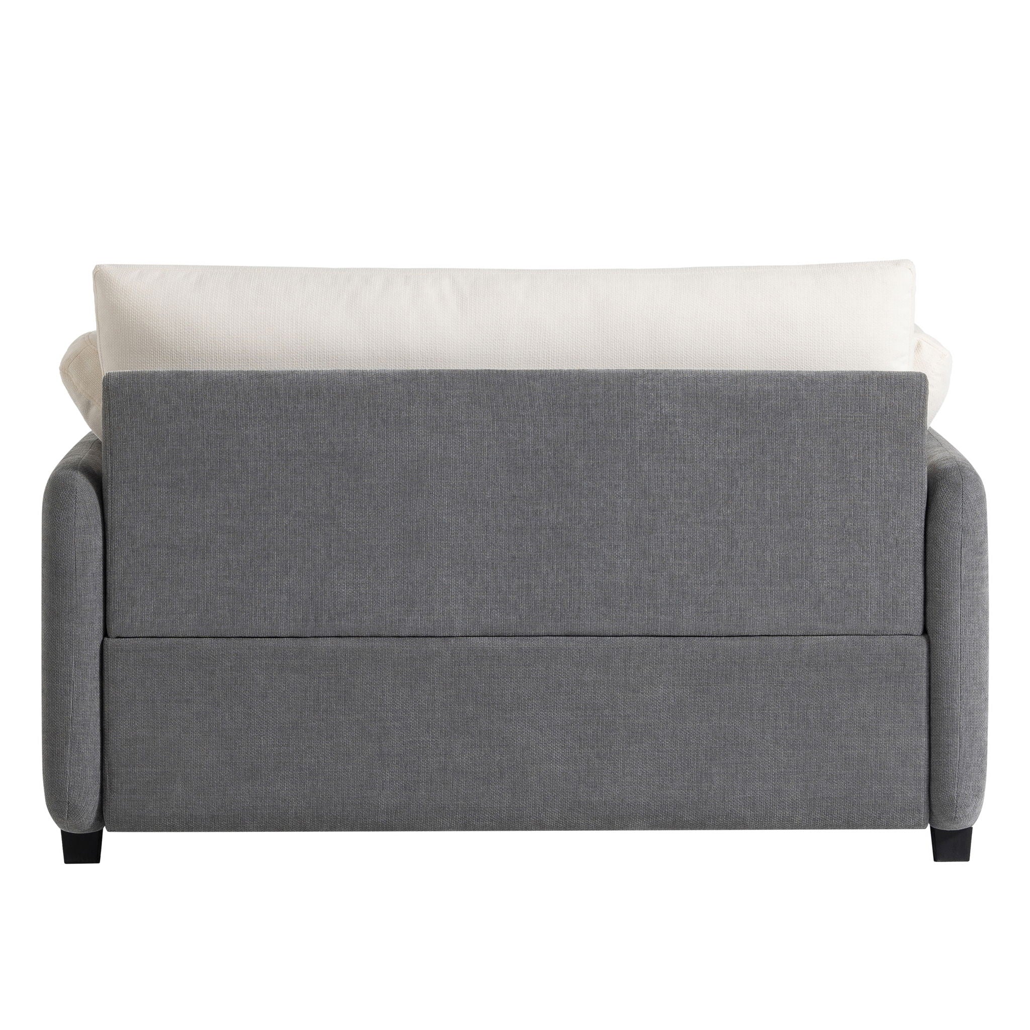 Oversized Single Sofa Chair Wide And Deep Seat, Modern Upholstered Comfy Blocking Couch Lounge With Pillows