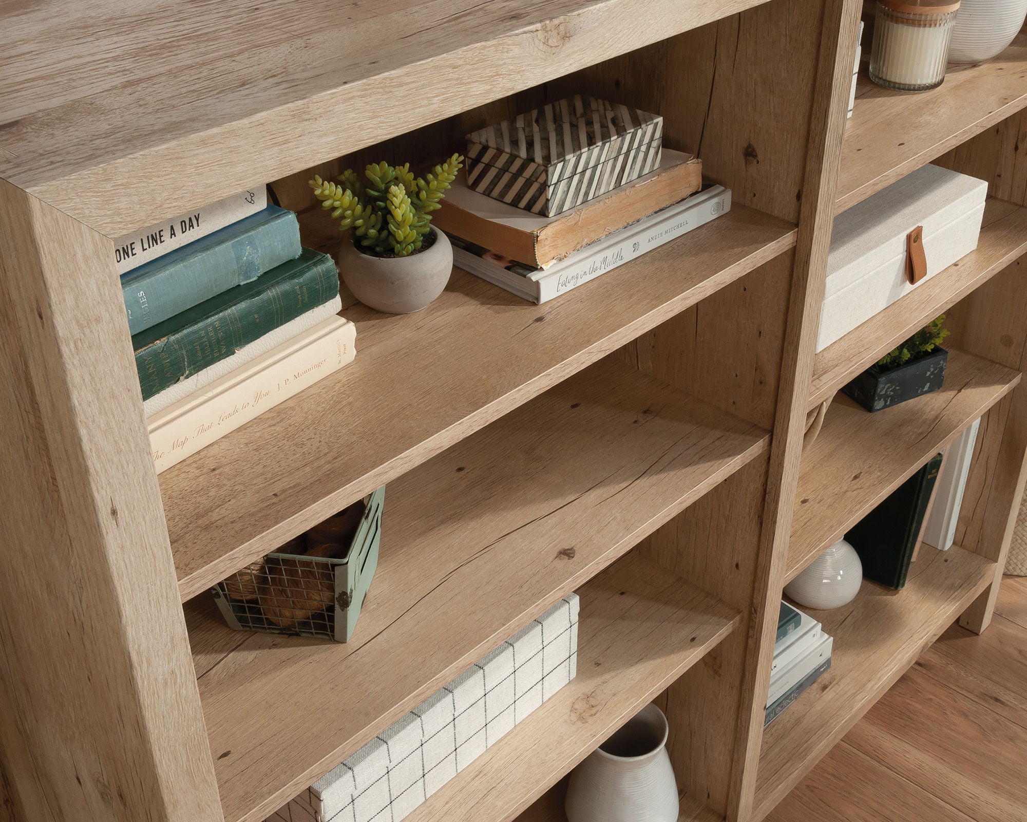 Cubby Storage Bookcase in Prime Oak