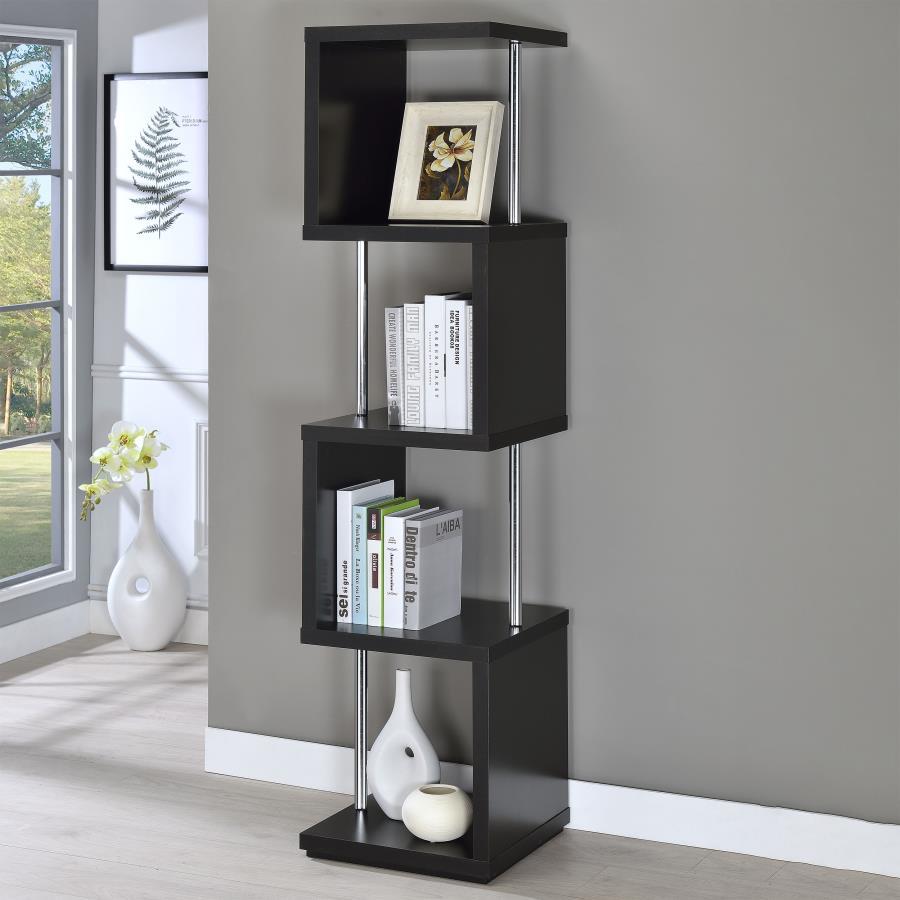 Coaster Fine Furniture Baxter - 4-shelf Bookcase | Meri Furniture